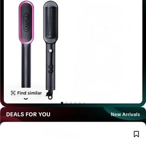 Tymo Ring Pink Hair Straightening Brush